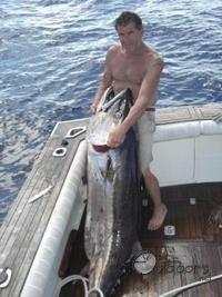 Near world record Dogtooth Tuna